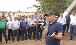Вазир Жиззах вилояти далаларида бўлди